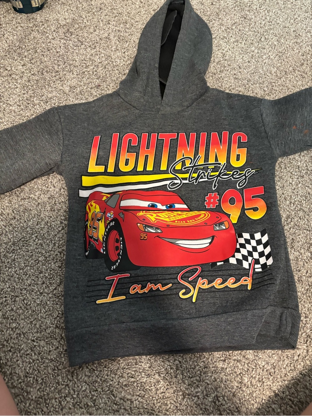 Guess Kids Hooded Sweatshirt with Red & Black Graphic